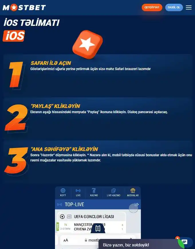 iOS-də mobil tətbiqin quraşdırılması